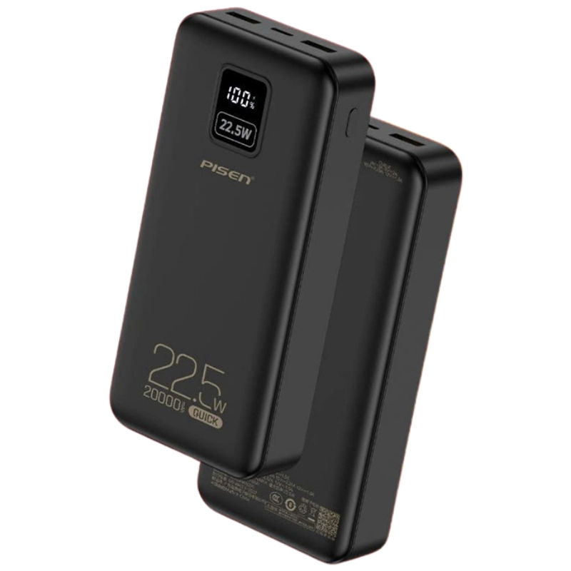 Pin dự phòng Pisen Quick Power Cube 22.5W 20.000mAh Power Bank