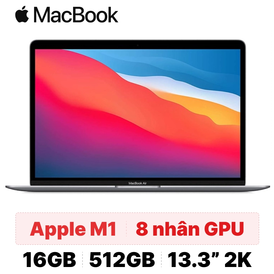MacBook Air M1 512GB 2020 - Cũ trầy xước chính hãng | Lấy liền