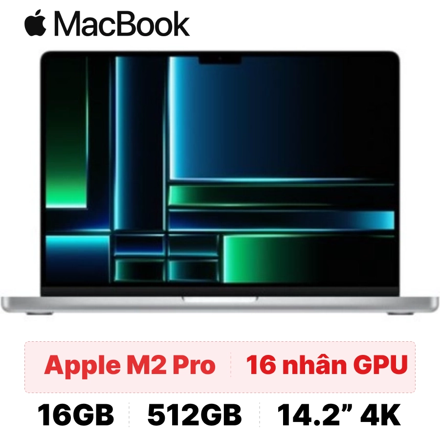 MacBook Pro M2 Pro 14 inch 10CPU 16GPU 16GB 512GB 2023 - Cũ đẹp