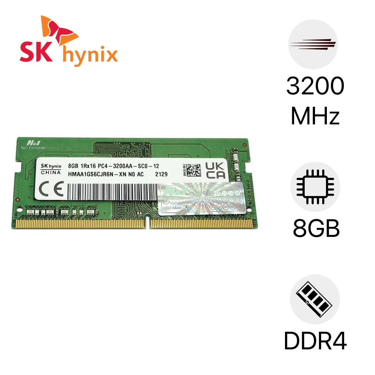 RAM laptop SK Hynix DDR4 8GB BUS 3200 cũ đẹp giá tốt