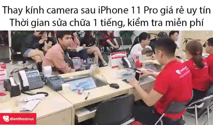 thay kính camera sau iphone 11 pro 6