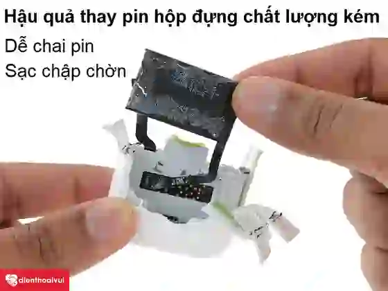thay pin hộp đựng tai nghe Airpods 4