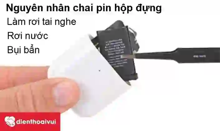 thay pin hộp đựng tai nghe Airpods 5