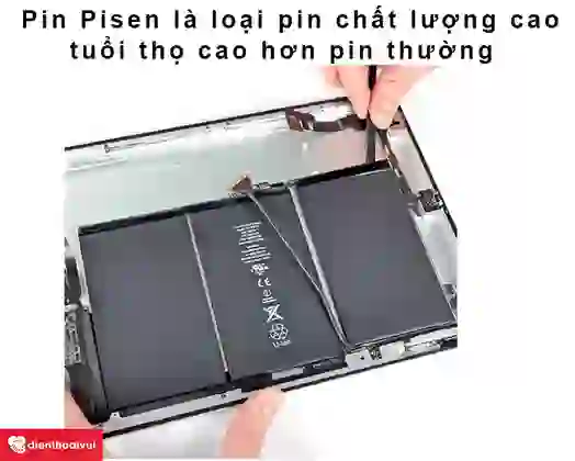 thay pin ipad gen 5 2017 chính hãng pisen 4
