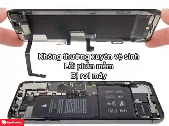 thay dây nối loa trong iphone xs giữ nguyên chức năng face id 4