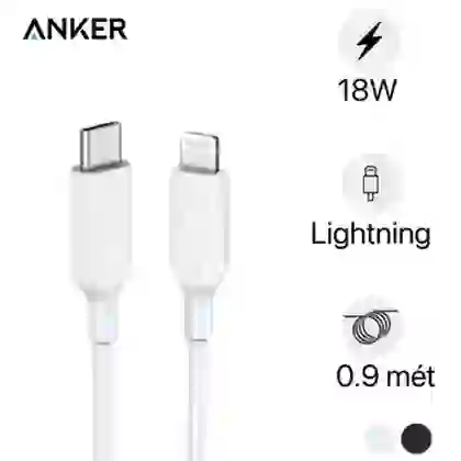 Cáp Sạc Anker Powerline USB-C To Lightning (3Ft/0.9M) A8612 1