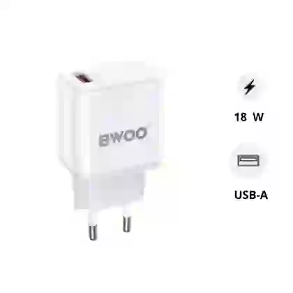 Sạc BWOO 2 cổng USB-A kèm cáp Type-C US CDA64VC 1