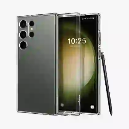 Ốp lưng Samsung Galaxy S24 Ultra Spigen Crystal Flex Xám khói 3