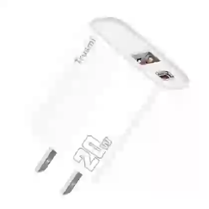 Sạc nhanh Mini Trusmi PD 65w Gan 1A+2C kèm cáp Type-C to Type-C 60w (US) CH05 1