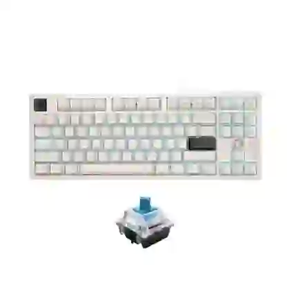 Bàn Phím Cơ Có Dây Dareu Ek87 V2 Multi Led Trắng 1