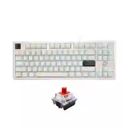 Bàn Phím Cơ Có Dây Dareu Ek87 V2 Multi Led Trắng 1