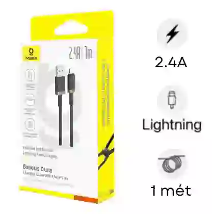 Cáp Baseus Dura Series Usb-A to Lightning dài 1m 1
