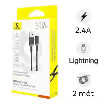 Cáp Baseus Dura Series Usb-A to Lightning dài 1m 1