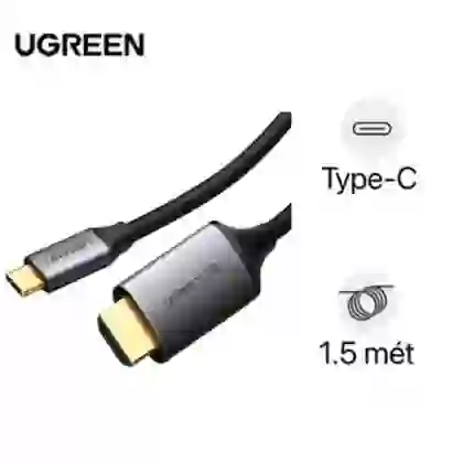 Cáp chuyển đổi Ugreen USB-C to HDMI 4K 60Hz MM142 50570 dài 1.5m 1