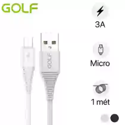 Cáp Golf Micro Sạc Nhanh 3A Golf GC-64M Dài 1m 1