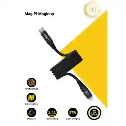 Cáp Pisen Quick MagiPi Magloop Type-C to Lightning 27w 1m 2