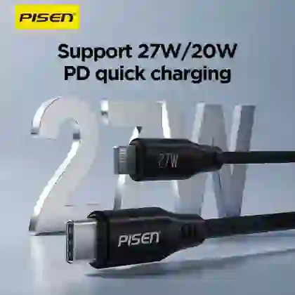 Cáp Pisen Quick MagiPi Magloop Type-C to Lightning 27w 1m 3