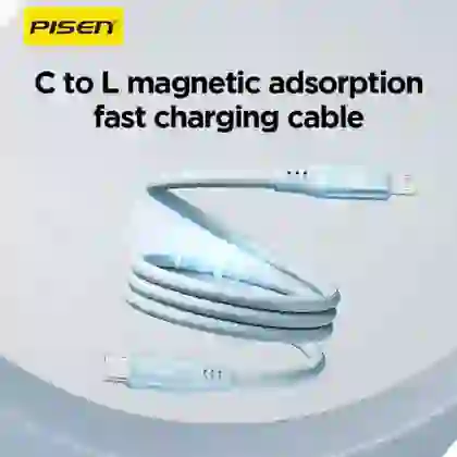 Cáp Pisen Quick MagiPi Magloop Type-C to Lightning 27w 1m 2