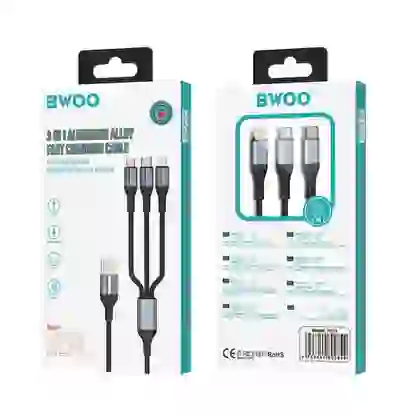 Cáp sạc nhanh BWOO Micro 120W X286V dài 1M 3