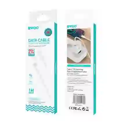 Cáp sạc nhanh BWOO Type-C to Lightning 27W X286C-L dài 1M 4