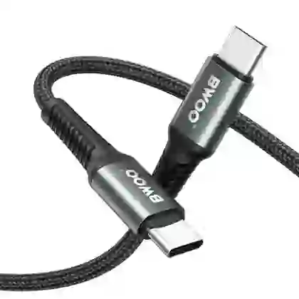Cáp sạc nhanh BWOO Type-C to Type-C 60W X288C-C dài 1M 3