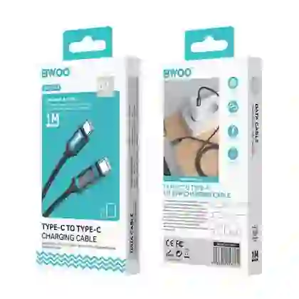 Cáp sạc nhanh BWOO Type-C to Type-C 60W X304 dài 1M 3