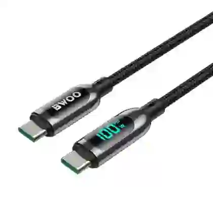 Cáp sạc nhanh BWOO Type-C to Type-C PD 100W X275 dài 1.2M 2