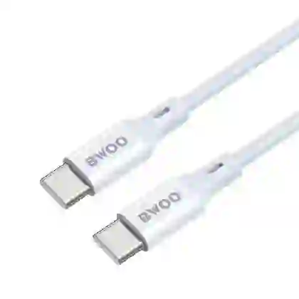 Cáp sạc nhanh BWOO Type-C to Type-C PD 60W X282C-C dài 1M 2