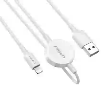 Cáp sạc Pisen iWatch 2in1 Lightning 1.5M 2