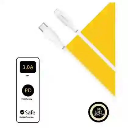Cáp sạc Pisen Quick - Mr White USB-C to lightning 1m 2