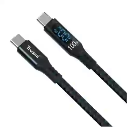 Cáp sạc Trusmi Usb-C to Usb-C Digital sạc nhanh 100w dài 1m 2