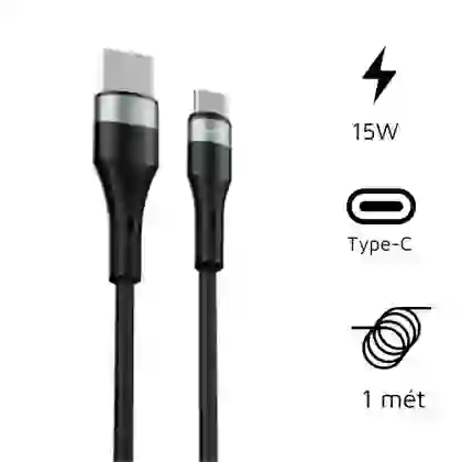 Cáp Trusmi Usb-A to Lightning Silicone 15w dài 1m 1