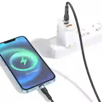 Cáp Trusmi Usb-C to Lightning Led Rainbow PD 20w dài 1m 2