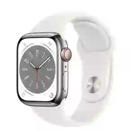 Apple Watch Series 8 45mm 4G viền thép dây cao su | Chính Hãng VN/A 1