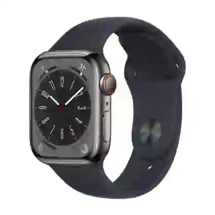 Apple Watch Series 8 45mm 4G viền thép dây cao su | Chính Hãng VN/A 1