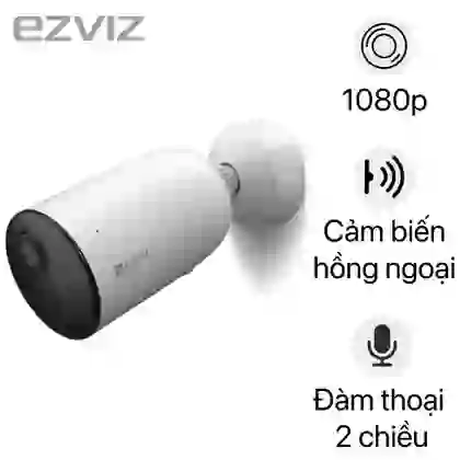 Camera IP WiFi ngoài trời dùng pin năng lượng EZVIZ CB3 2MP 1