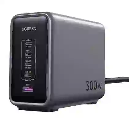 Củ sạc Ugreen GaN Desktop 4C1A 300W CD333 90903B Đen 1