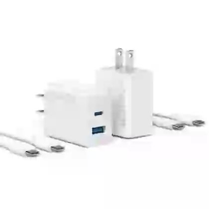 Củ sạc Anker 2 cổng 1C1A/20W B2348 kèm cáp C to C 2