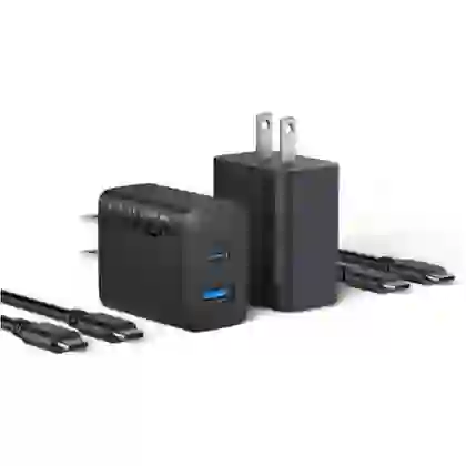 Củ sạc Anker 2 cổng 1C1A/20W B2348 kèm cáp C to C 2