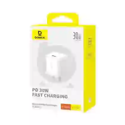 Củ sạc nhanh Baseus GaN5s Fast Charger 1C 30W US - Trắng