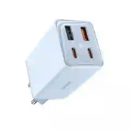 Củ sạc nhanh Baseus GaN6 Pro 2C + 2U 65W EU kèm cáp C-C 100W 1m 1