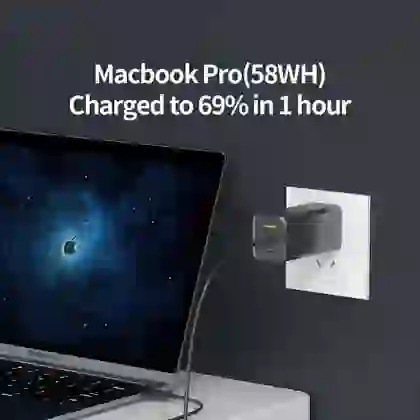 Củ sạc nhanh PISEN Pro GaN ULTRA 65W 3 cổng 2C1A 3
