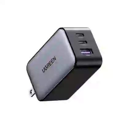 Củ sạc nhanh Ugreen GaN Nexode 3 cổng ( EU 2C 1A ) 65W CD244 2