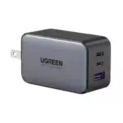 Củ sạc nhanh Ugreen GaN Nexode 3 cổng ( EU 2C 1A ) 65W CD244 3