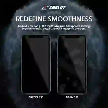 Dán cường lực iPhone 11 Zeelot Privacy chống nhìn trộm Full cap cấp (lưới chống bụi loa) 2