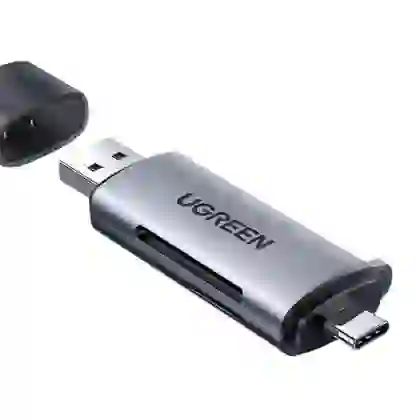 Đầu đọc thẻ nhớ Ugreen Type-C to USB-A 3.0 2 Khe SD Và TF CM185 50706 3