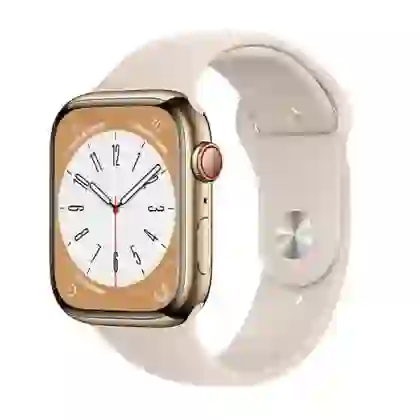 Apple Watch Series 8 45mm 4G viền thép dây cao su | Chính Hãng VN/A 1