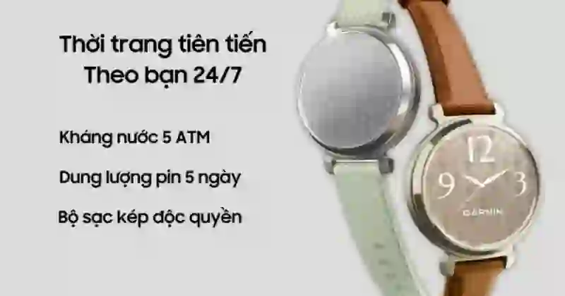 Đồng hồ thông minh Garmin Lily 2 dây cao su 8