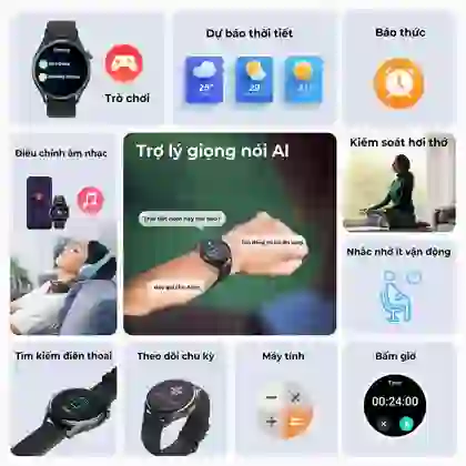 Đồng hồ thông minh Soundpeats Watch 4 - Đen 7