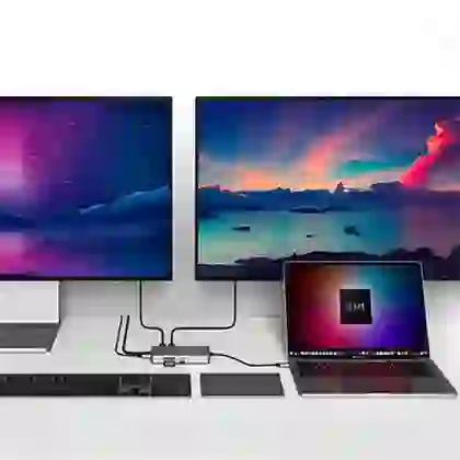 CỔNG CHUYỂN HYPER DRIVE DUAL 4K HDMI 10-IN-1 (2 MÀN HÌNH) USB-C HUB FOR MACBOOK M1 HDM1H 3